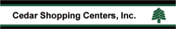 (CEDAR SHOPPINGS CENTRES INC. LOGO)
